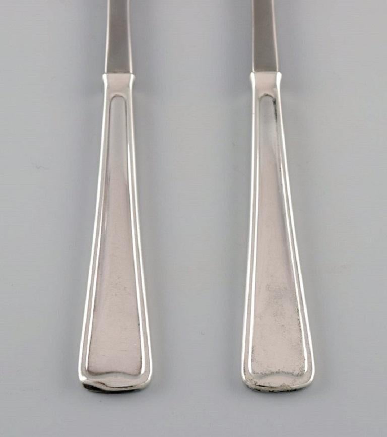 Scandinavian Modern Rare Georg Jensen Koppel Cutlery, Two Roast Forks in Sterling Silver