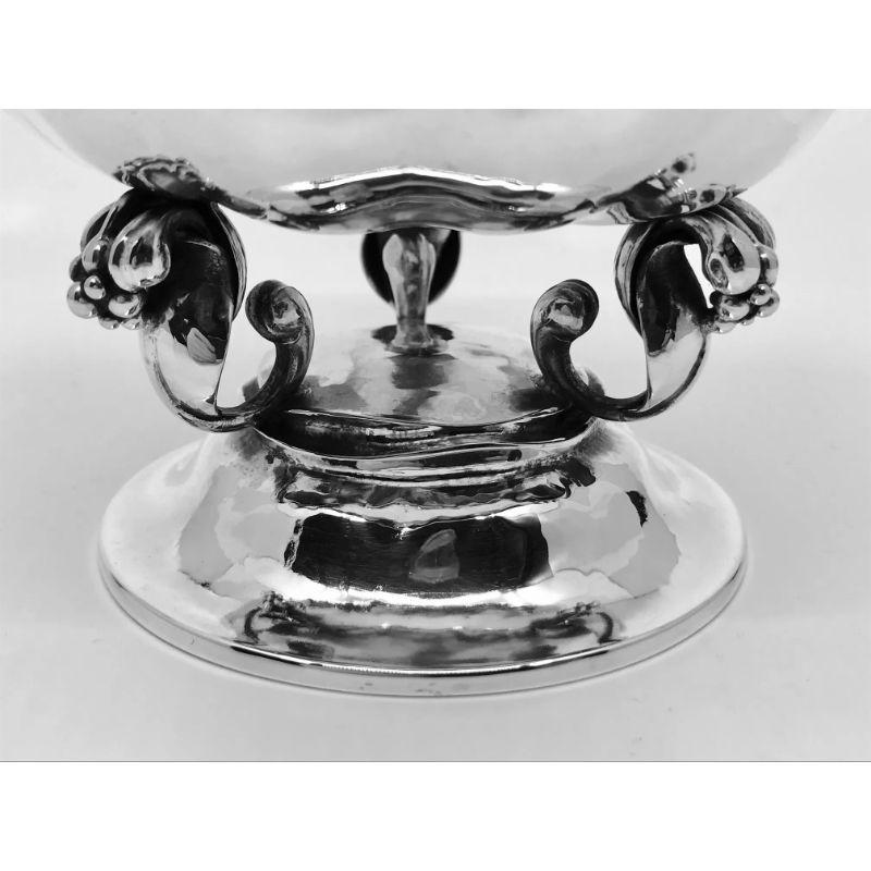 Silver Rare Georg Jensen Lidded Bonbonniére 248 by Johan Rohde For Sale