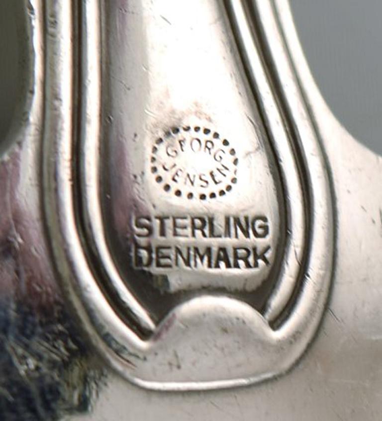 Rara cuchara de caldo danés antiguo Georg Jensen de plata de ley Dos piezas en Bueno estado para la venta en Copenhagen, DK