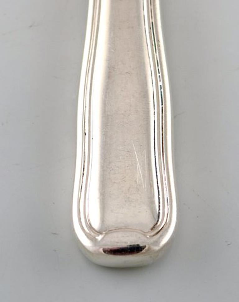 Scandinavian Modern Rare Georg Jensen Old Danish fruit knife in sterling silver. Four pieces For Sale