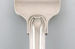 Seltene Georg Jensen Old Danish Lunch Fork in Sterling Silver, Five Pieces