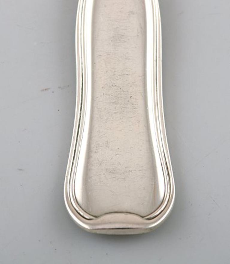 Scandinavian Modern Rare Georg Jensen Old Danish Lunch Fork in Sterling Silver, Five Pieces For Sale