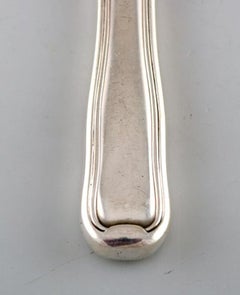 Rare Georg Jensen Old Danish Oyster Knife in Sterling Silver, 3 Pieces