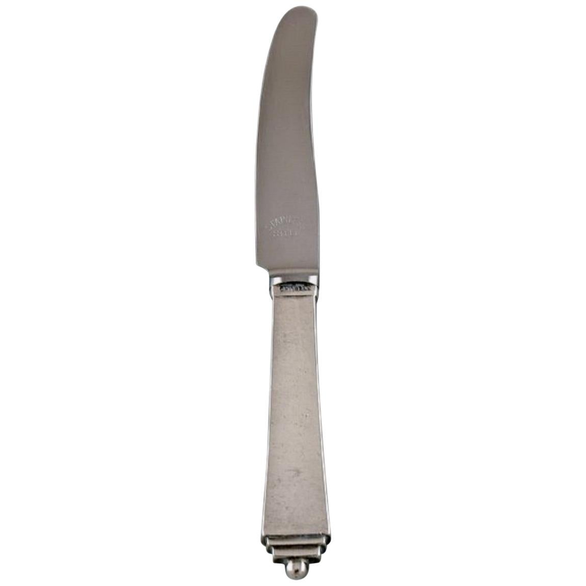 Rare Georg Jensen "Pyramid" Children's/Travel Knife in Sterling Silver 1933-1944 For Sale