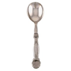Rare Georg Jensen Serving Spoon in All Sterling Silver, Dated 1930