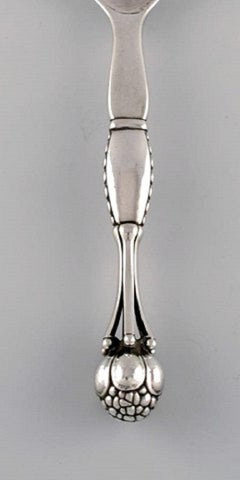 Rare cuillère de service Georg Jensen en argent sterling martelé:: modèle 38