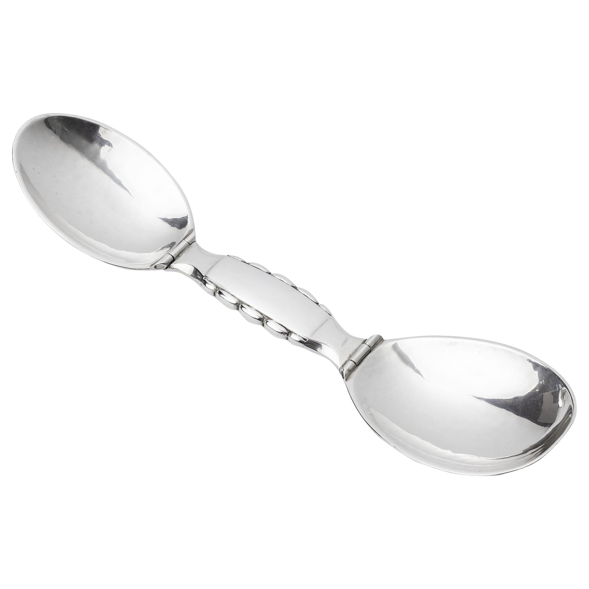 Rare Georg Jensen Sterling Silver Doctor
s Spoon