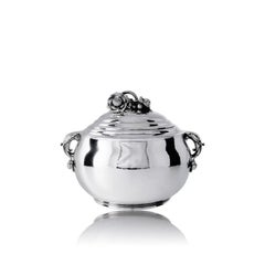 Rare Georg Jensen Sterling Silver “Rose” Tureen 337C