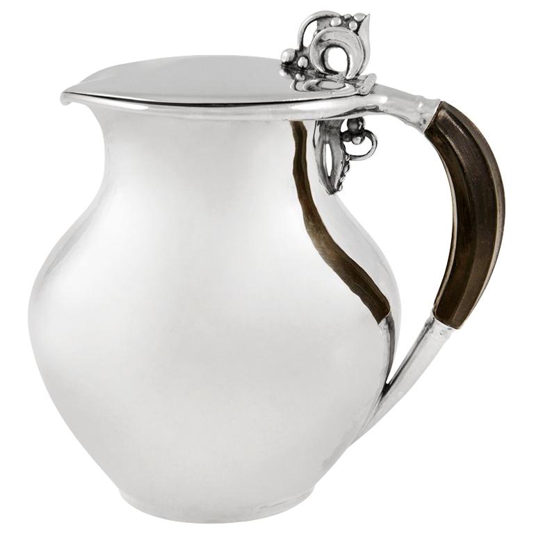 Rare Georg Jensen Syrup Jug 385E by Jorgen Jensen