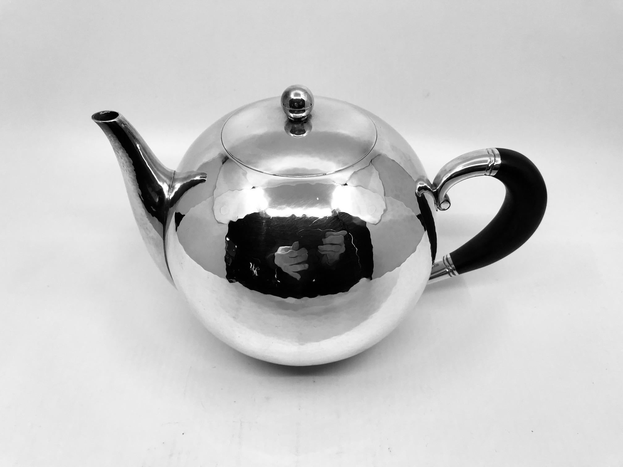 Art Deco Rare Georg Jensen Tea Pot 533B by Johan Rohde