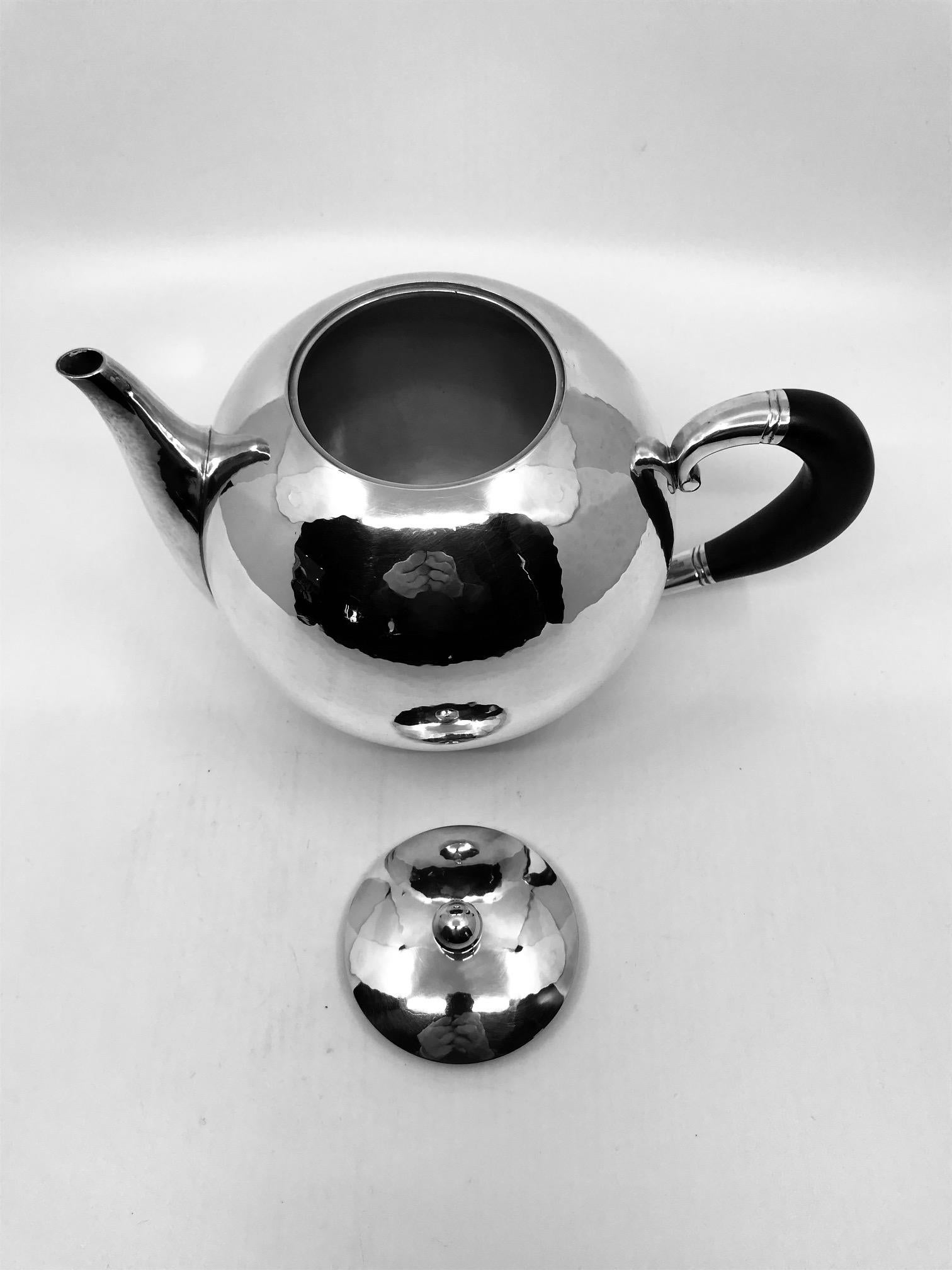 Mid-20th Century Rare Georg Jensen Tea Pot 533B by Johan Rohde