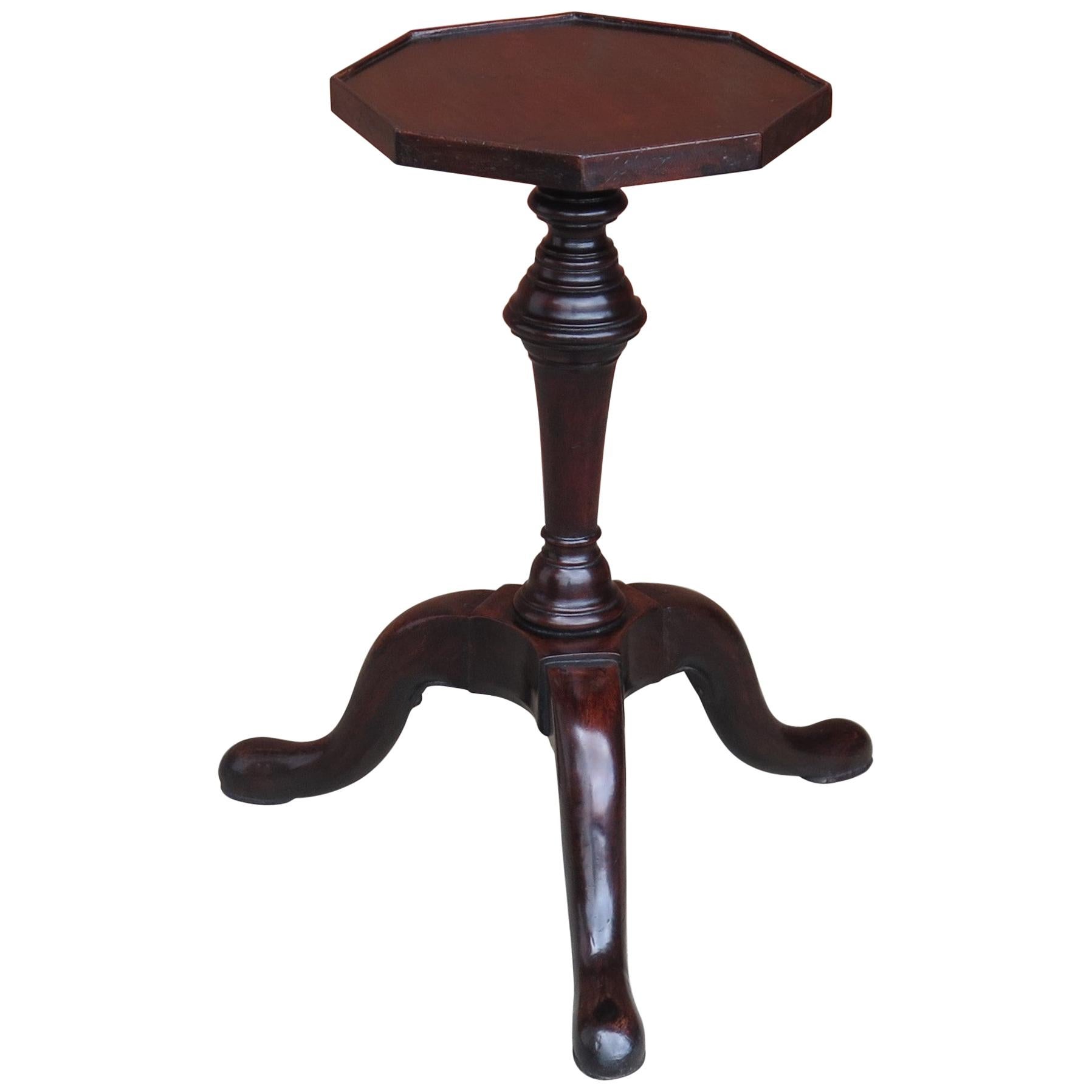 Rare George 11 Kettle or Candle Stand Cuban Mahogany with Tripod Base, Ca 1745 