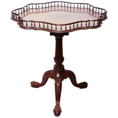 Rare George II Mahogany Tilt-Top Wine Table