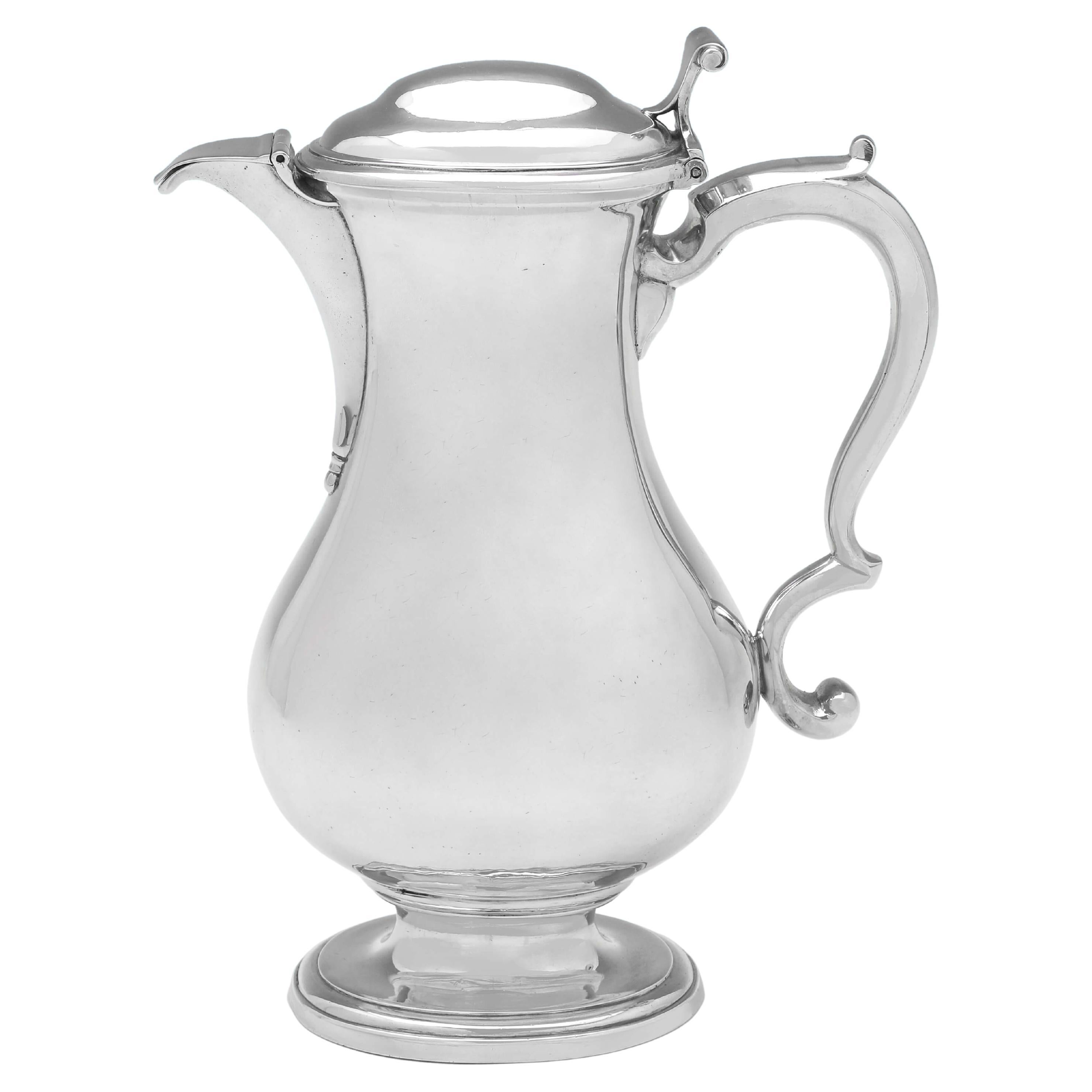 Rare George II Period Sterling Silver Shaving Jug, London, 1752, Paul Crespin For Sale