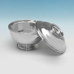 Rare George II Sterling Silver Sugar Bowl & Cover, Ralph Maidman, 1733
