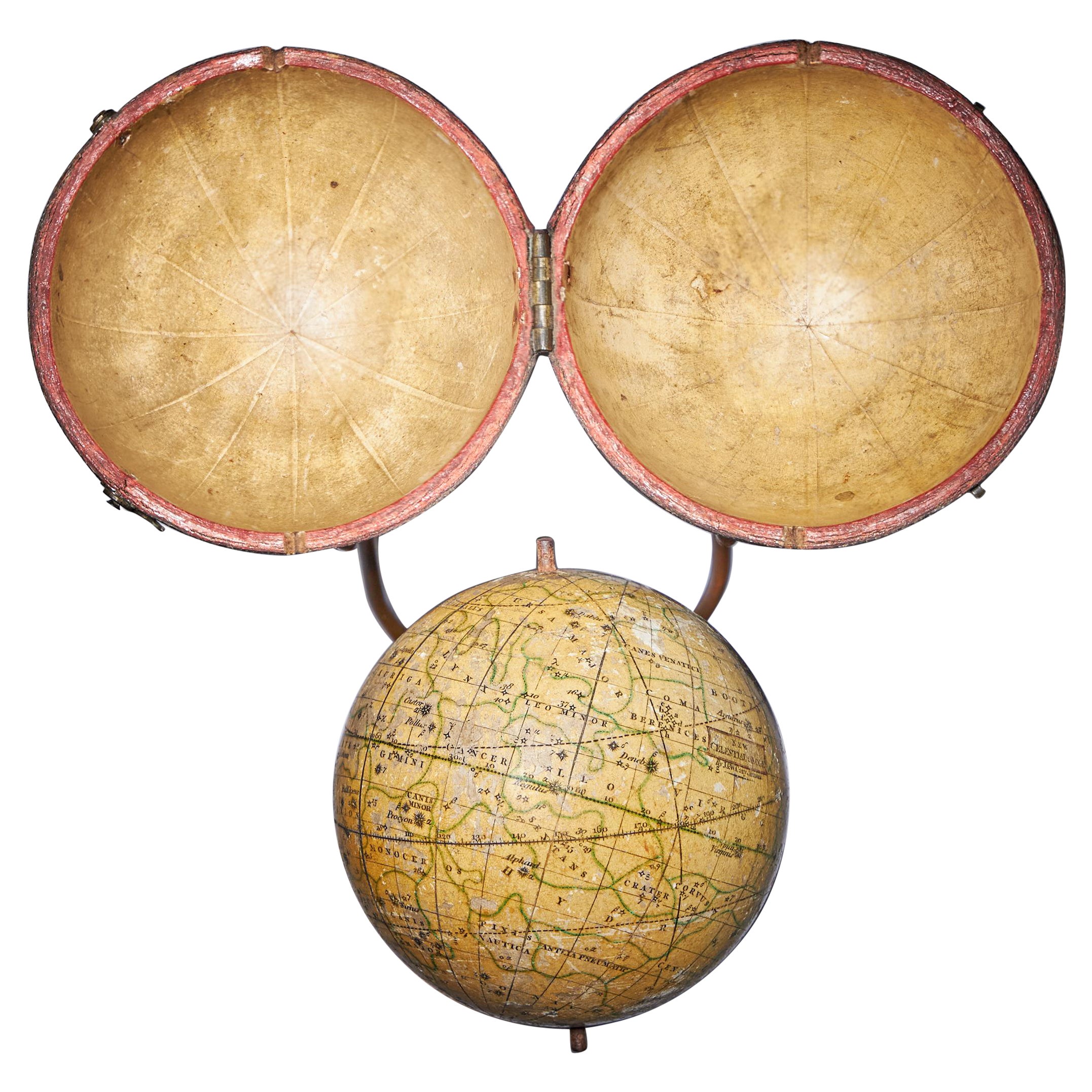 Rare globe de poche céleste George III de Cary, Londres en vente