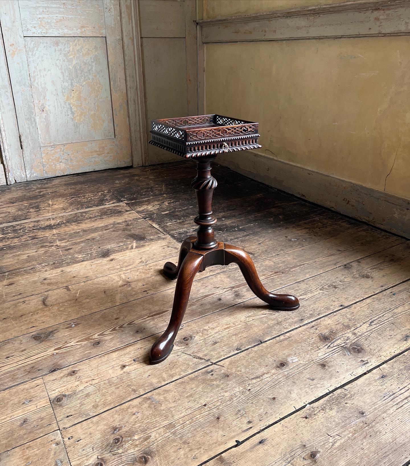 British Rare George III Mahogany Chippendale Kettle Stand/Table, c.1760.