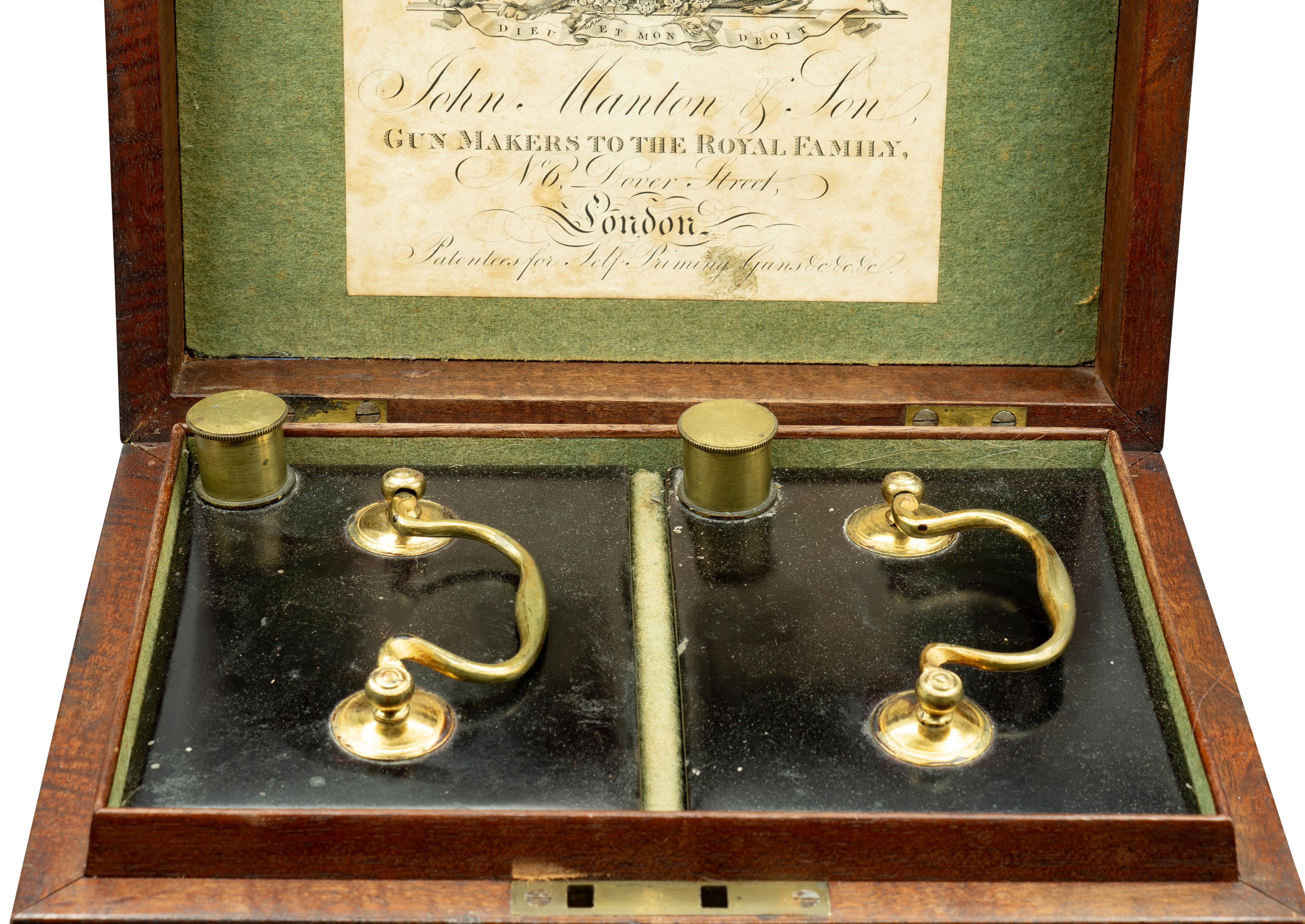 Rare George III Mahogany Gunpowder Box By John Manton and Son, London 4