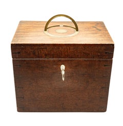 Rare George III Mahogany Gunpowder Box By John Manton and Son, London