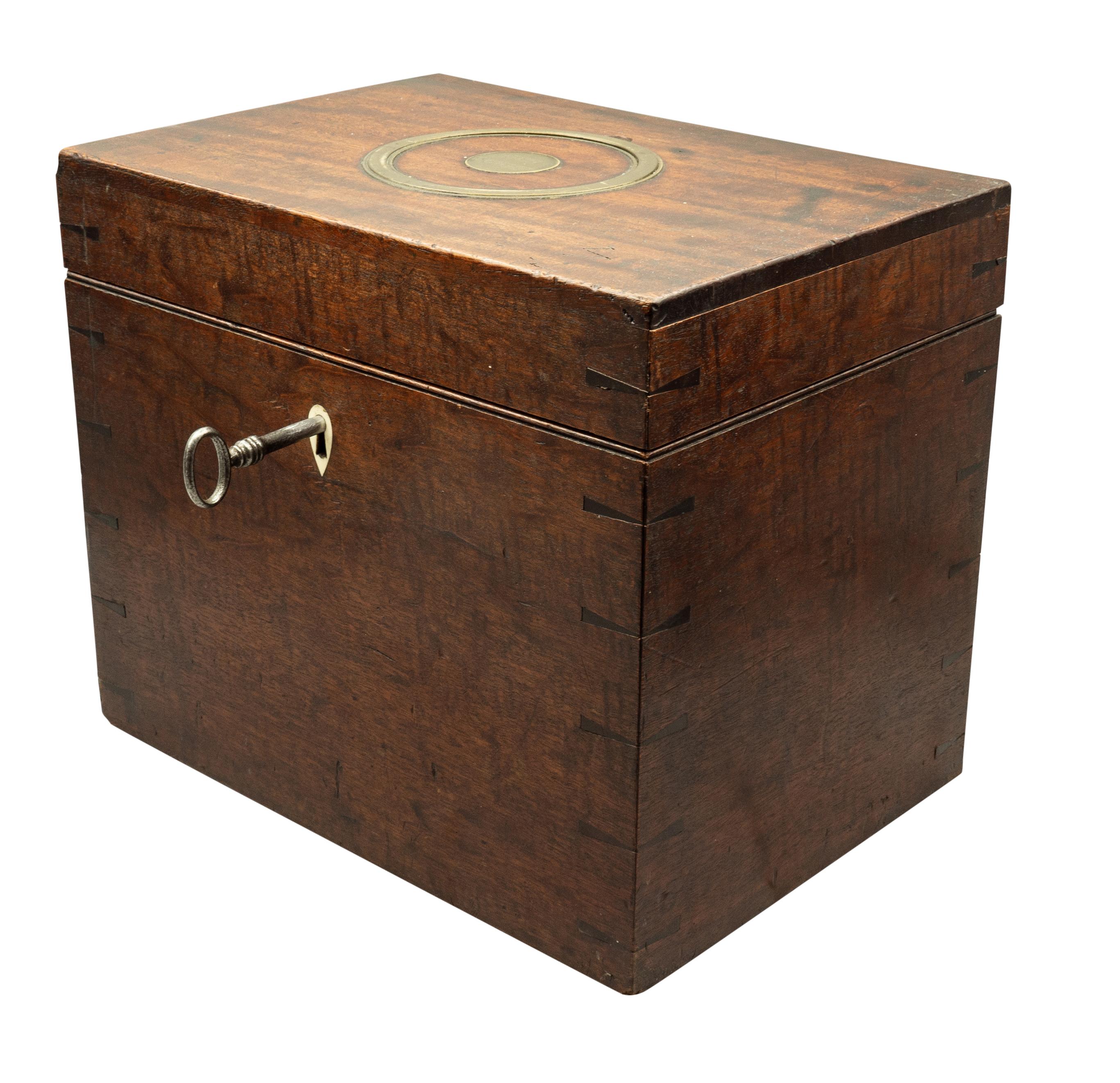 English Rare George III Mahogany Gunpowder Box By John Manton and Son, London