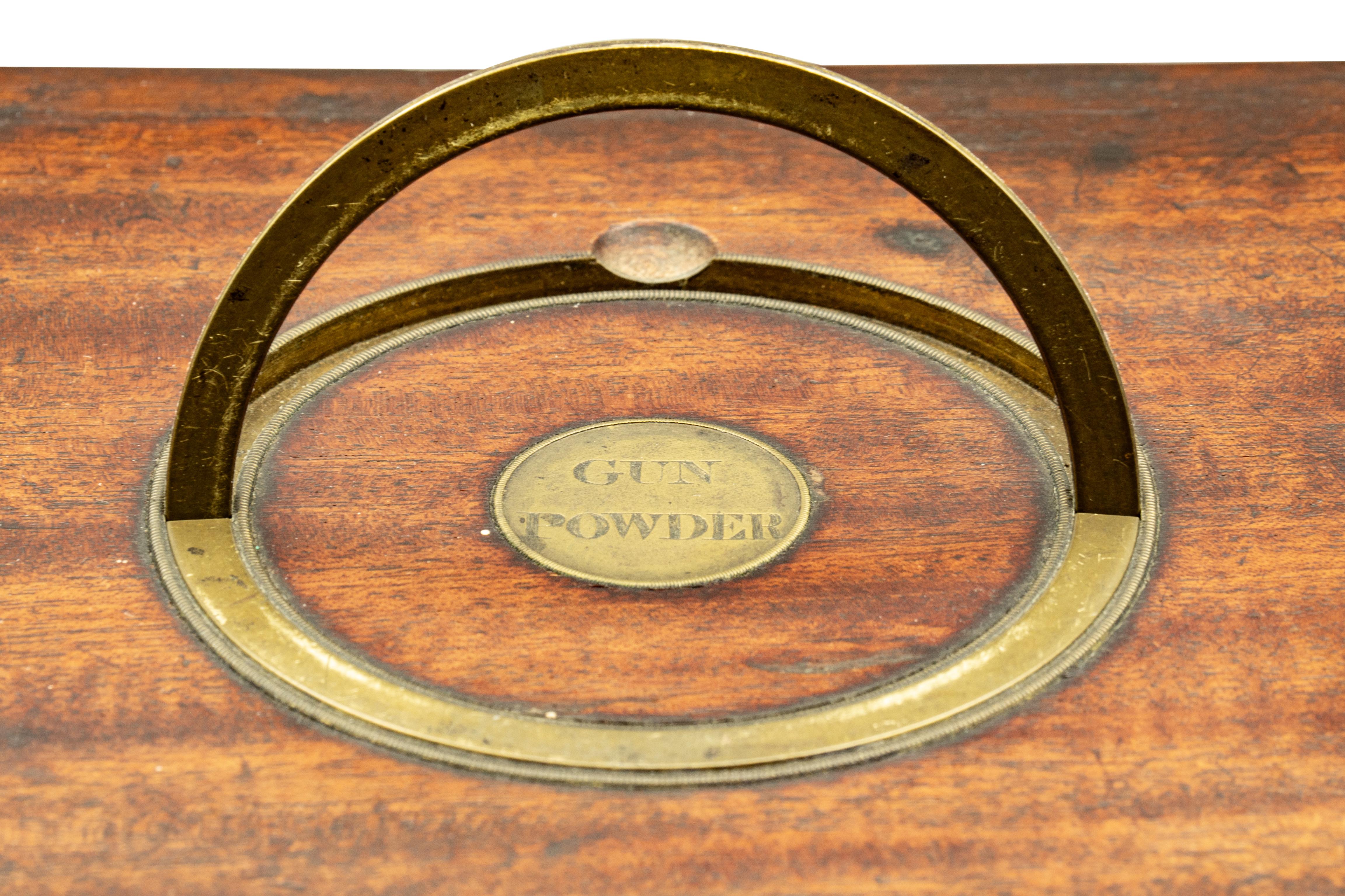 Paper Rare George III Mahogany Gunpowder Box By John Manton and Son, London