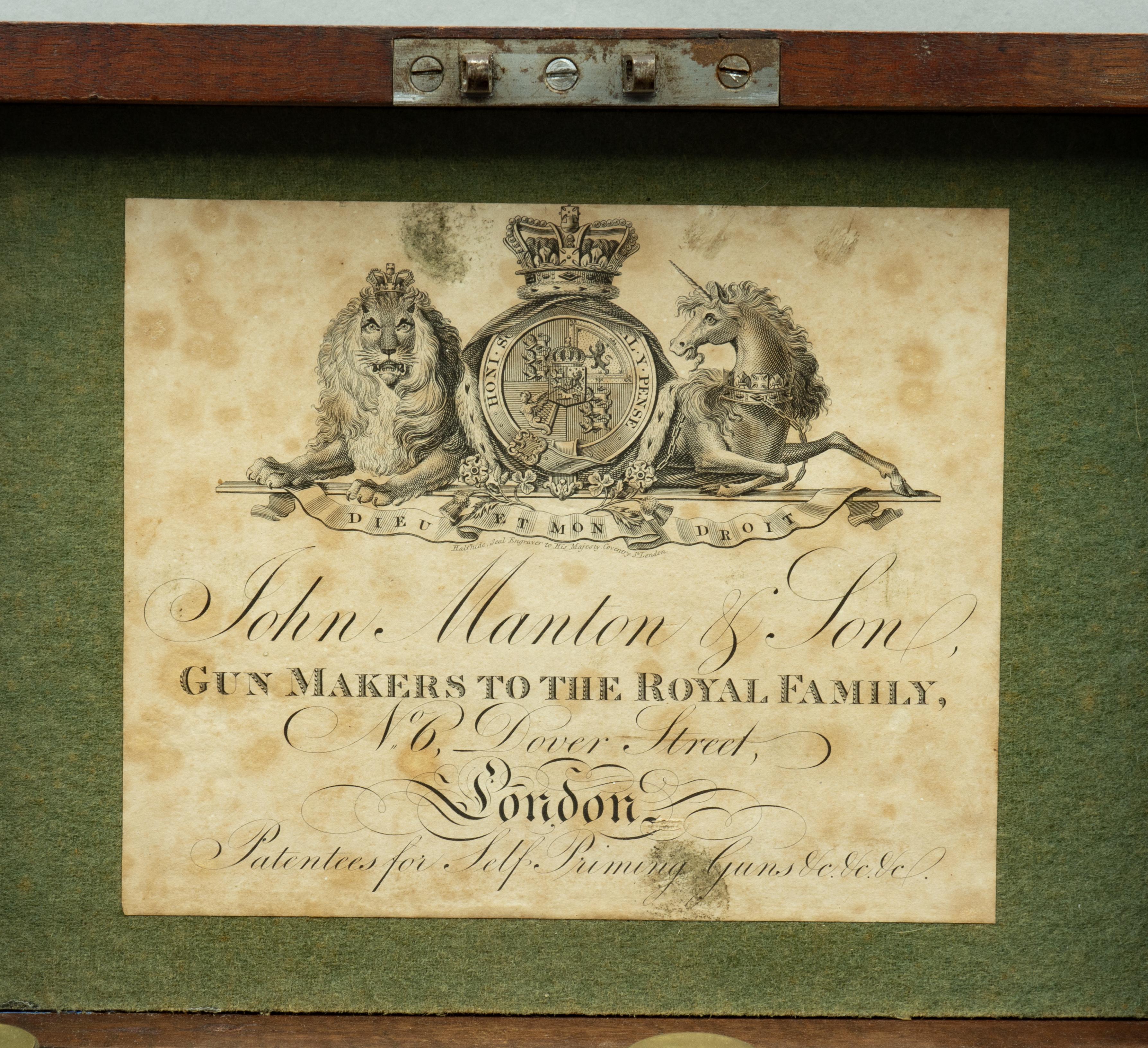 Rare George III Mahogany Gunpowder Box By John Manton and Son, London 2
