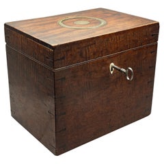 Rare George III Mahogany Gunpowder Box By John Manton and Son, London