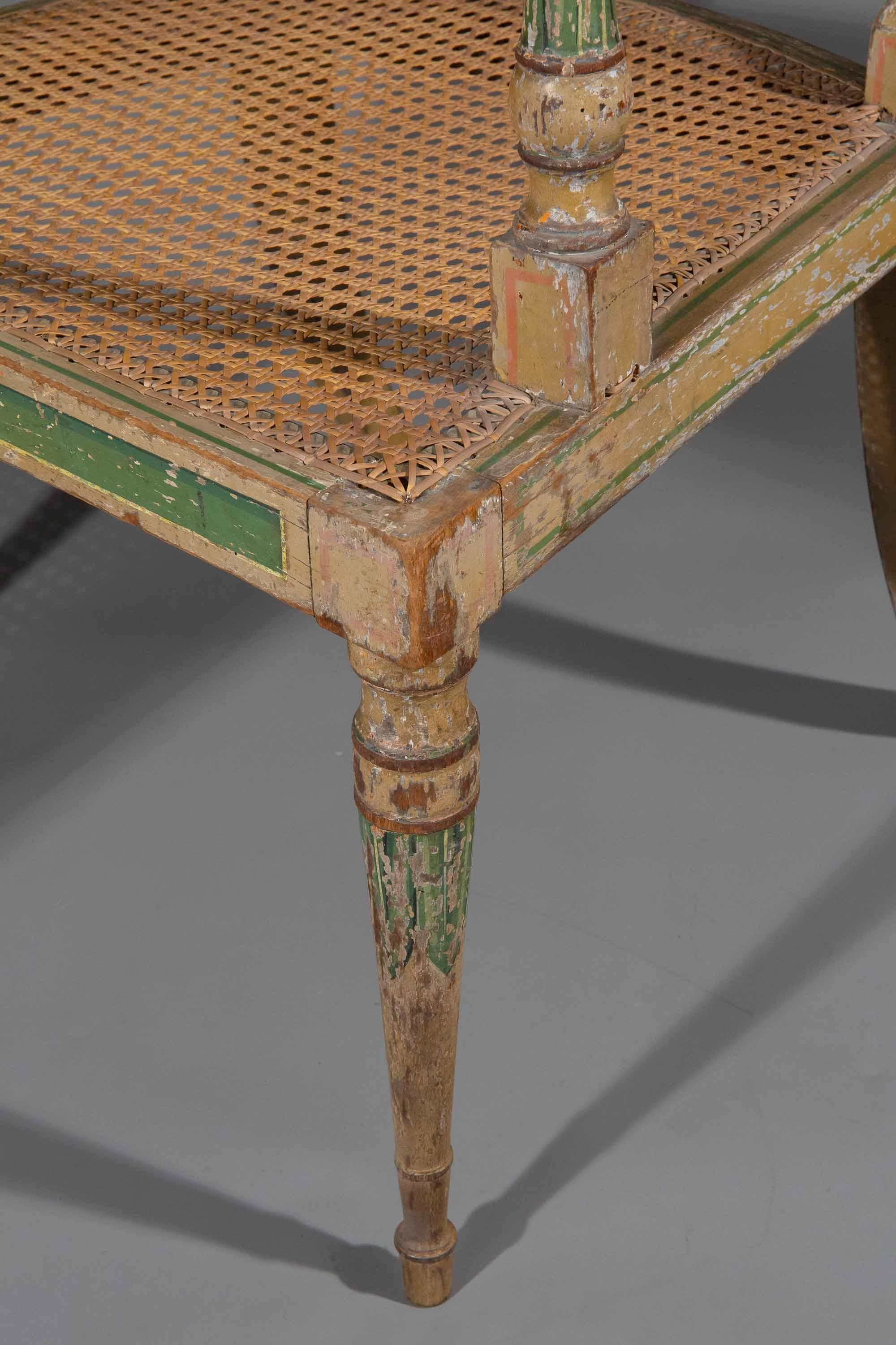 Rare fauteuil peint George III en vente 6