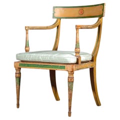 Rare George III Painted Armchair