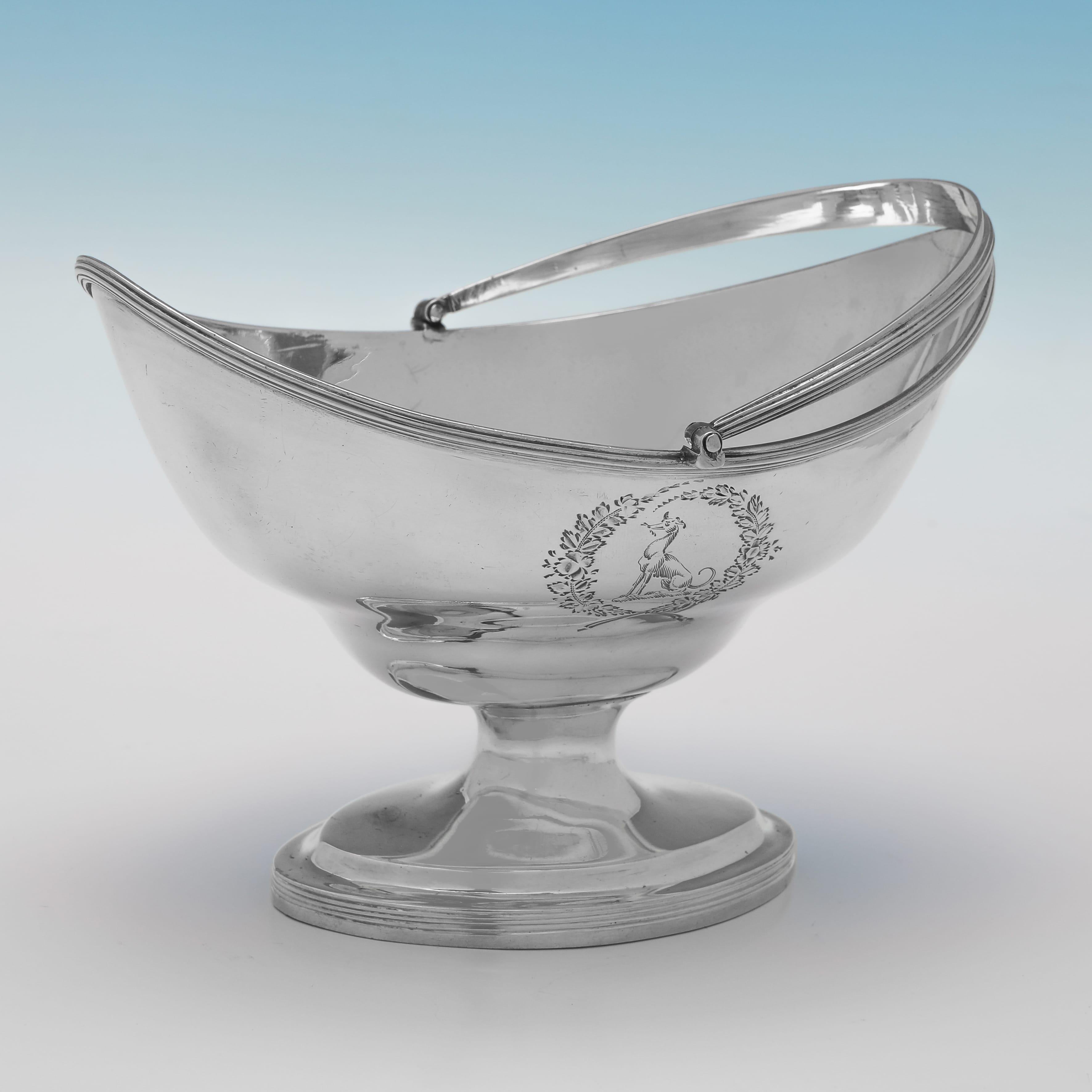 Rare George III period silver tea & coffee set on tray made in London 1795 2