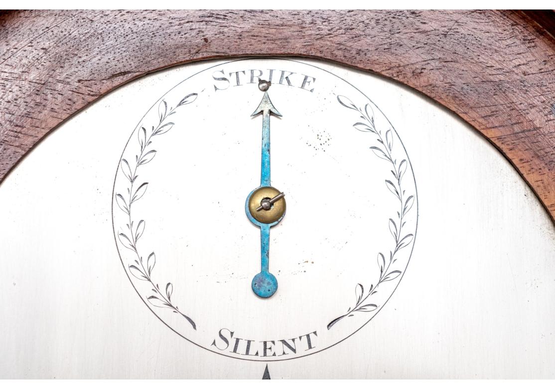 Seltene George III Thomas Ross Hull Mantle Uhr mit Holz Wandhalterung im Angebot 4