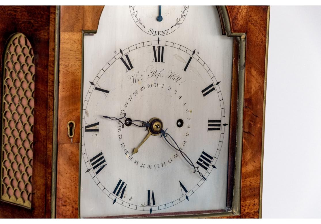 Seltene George III Thomas Ross Hull Mantle Uhr mit Holz Wandhalterung im Angebot 5