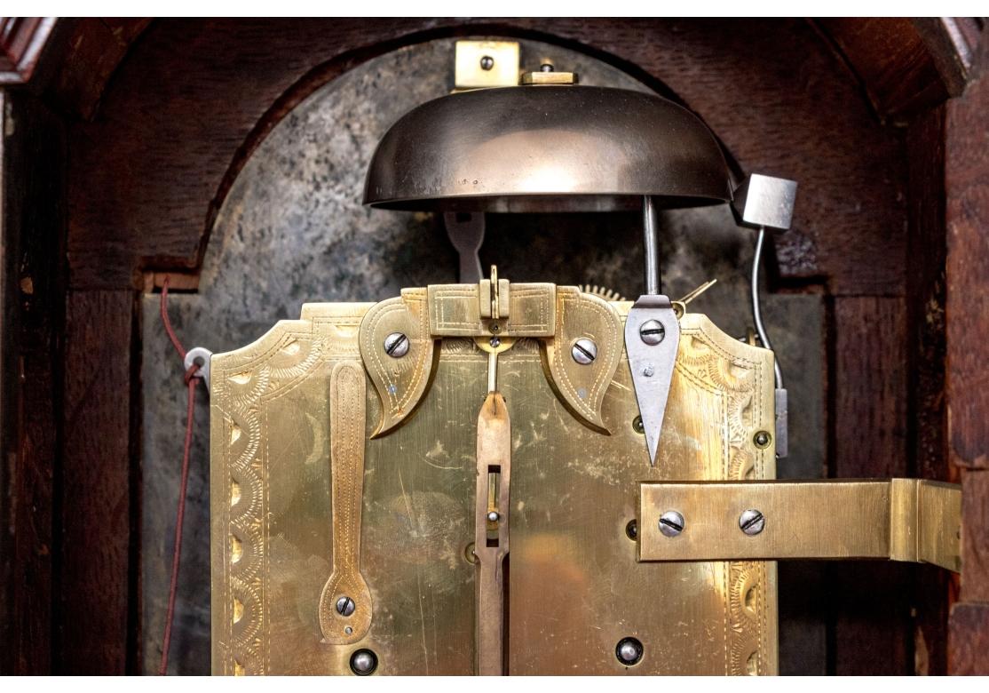 Seltene George III Thomas Ross Hull Mantle Uhr mit Holz Wandhalterung im Angebot 7