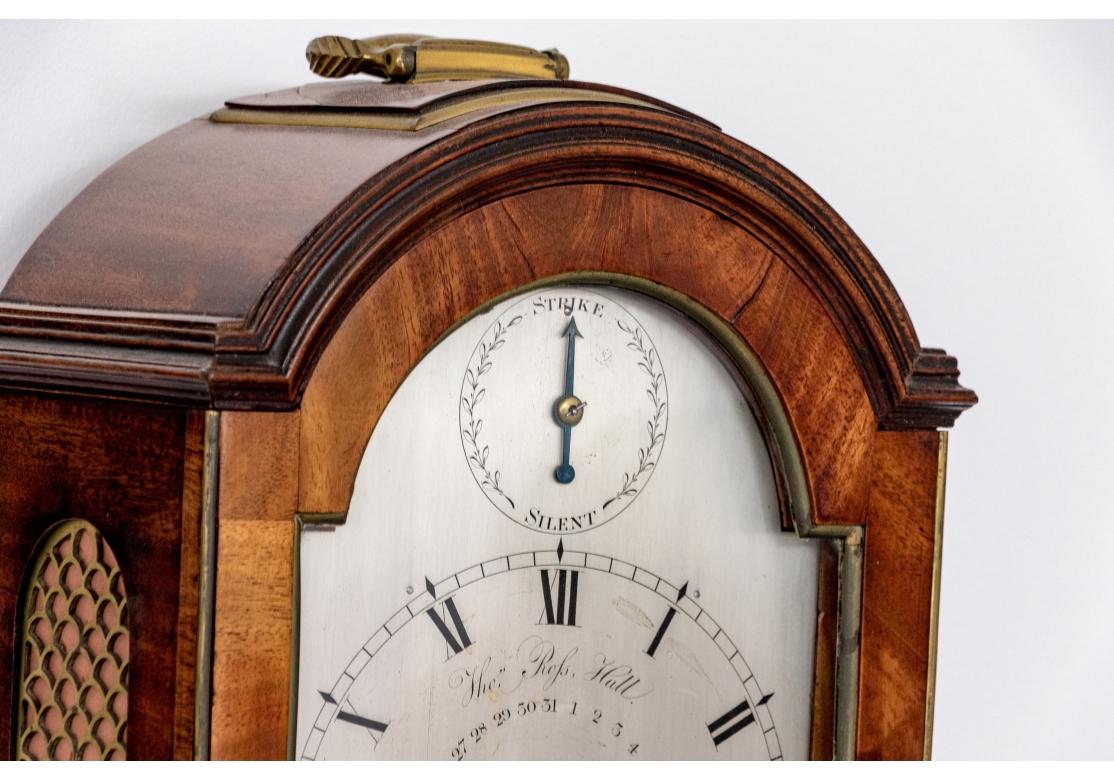 Seltene George III Thomas Ross Hull Mantle Uhr mit Holz Wandhalterung im Angebot 8