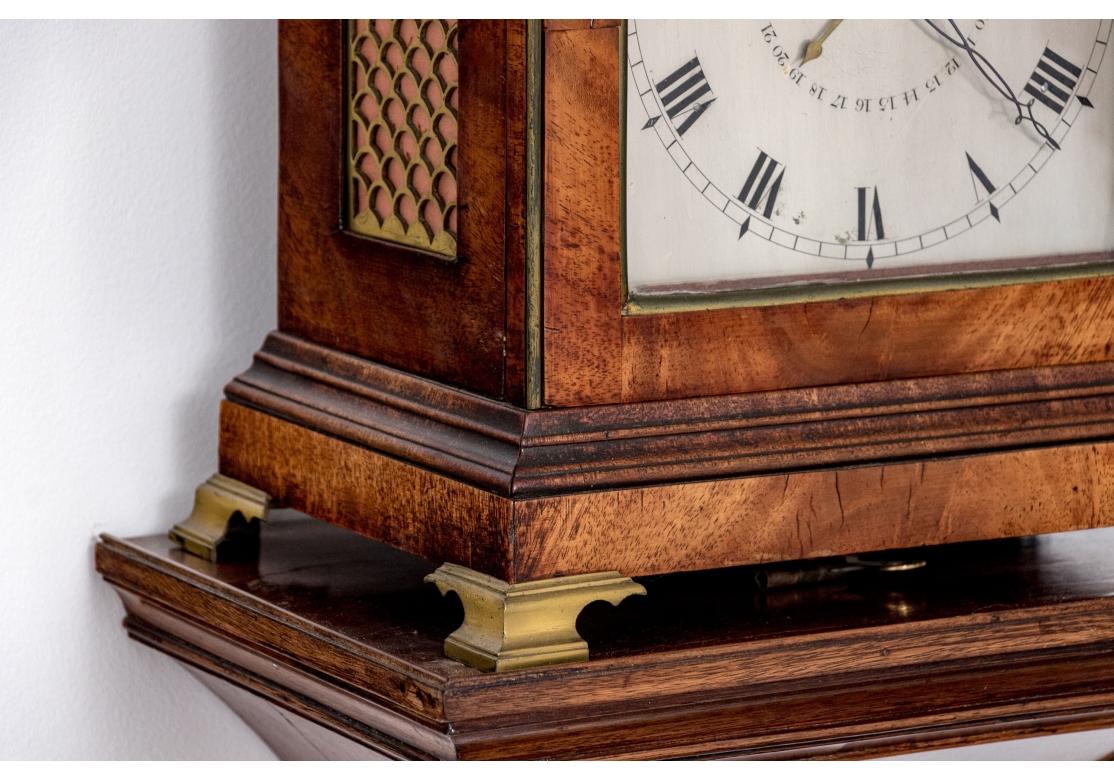 Seltene George III Thomas Ross Hull Mantle Uhr mit Holz Wandhalterung im Angebot 9