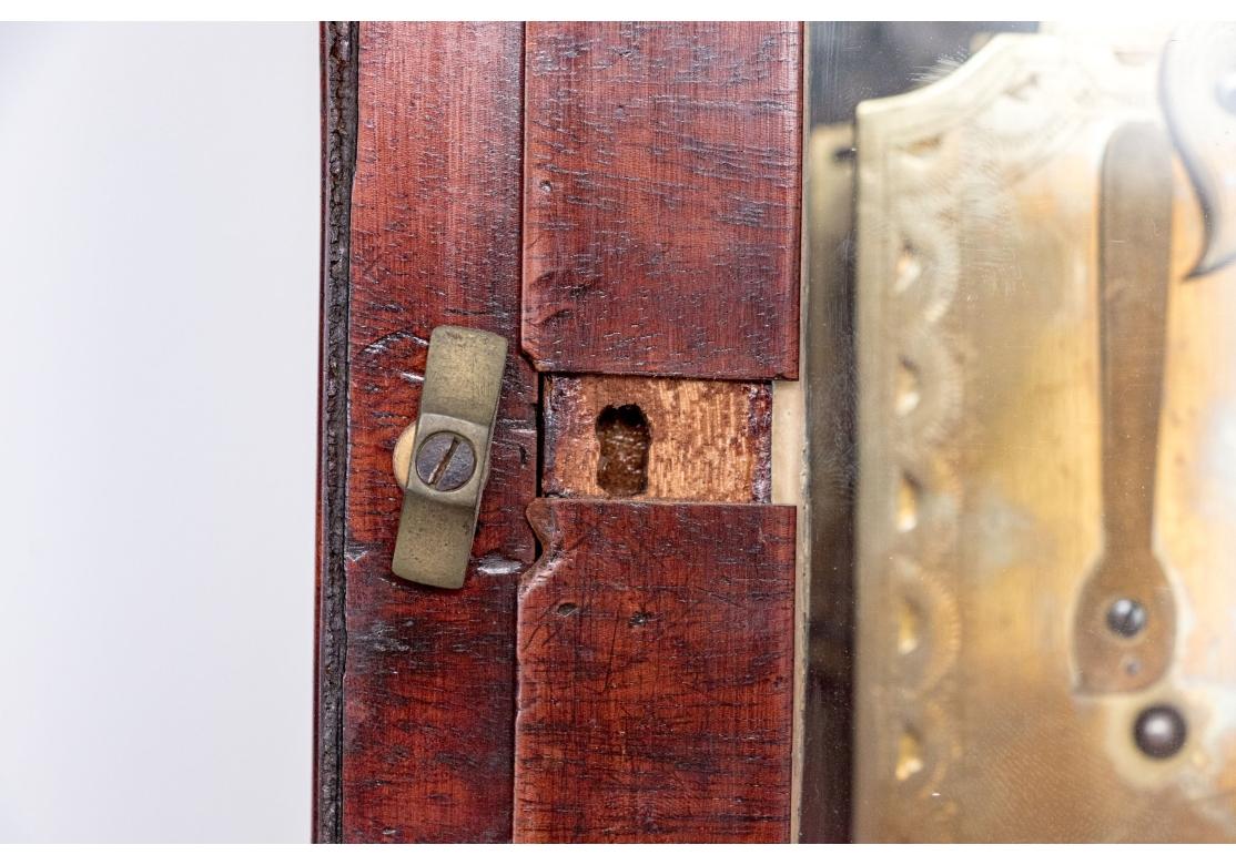 Seltene George III Thomas Ross Hull Mantle Uhr mit Holz Wandhalterung im Angebot 3