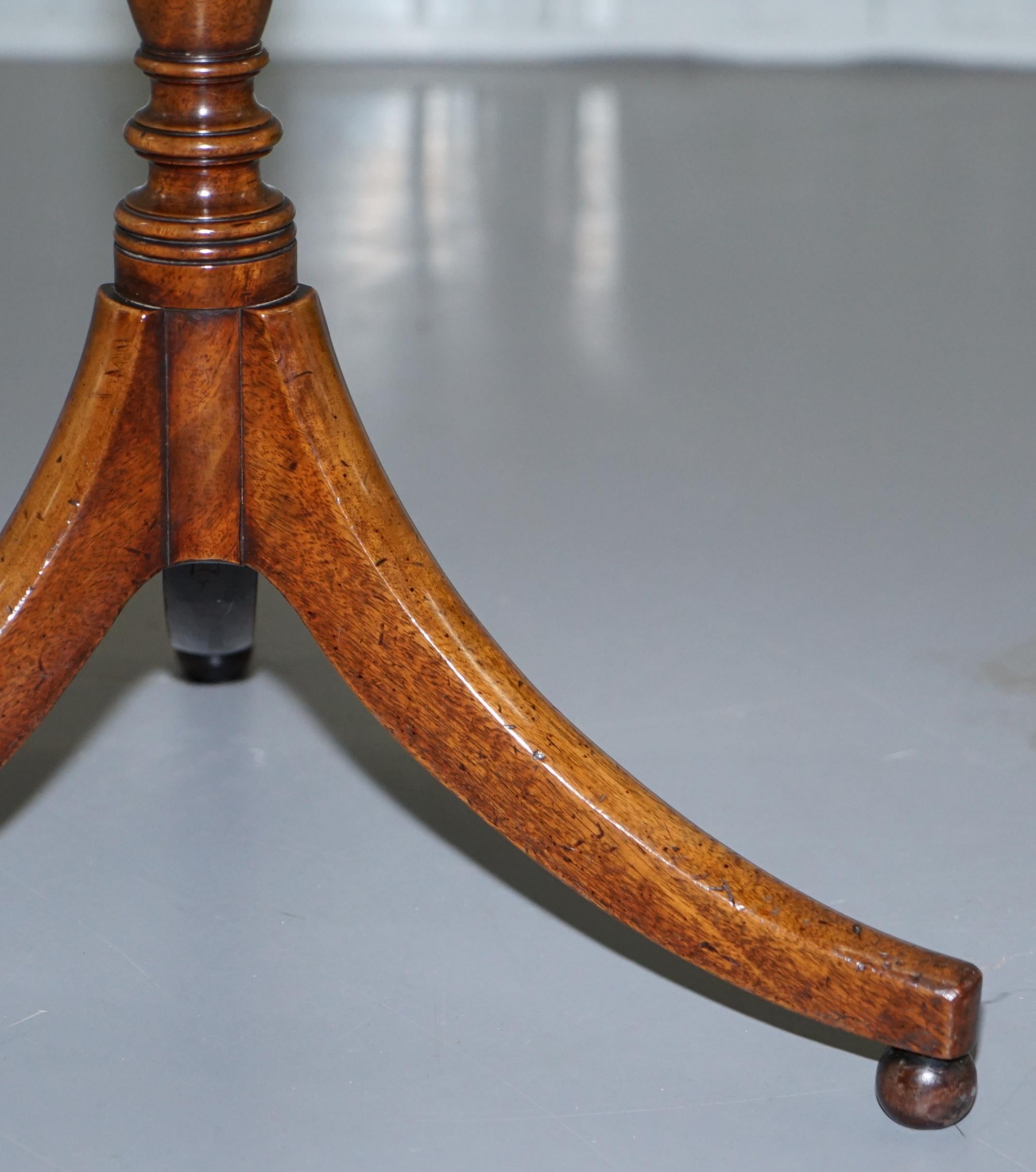 Seltene Hartholz-Dreibein-Beistellstütze, zeitloses Design nach Gillows, George IV, um 1820 im Angebot 5