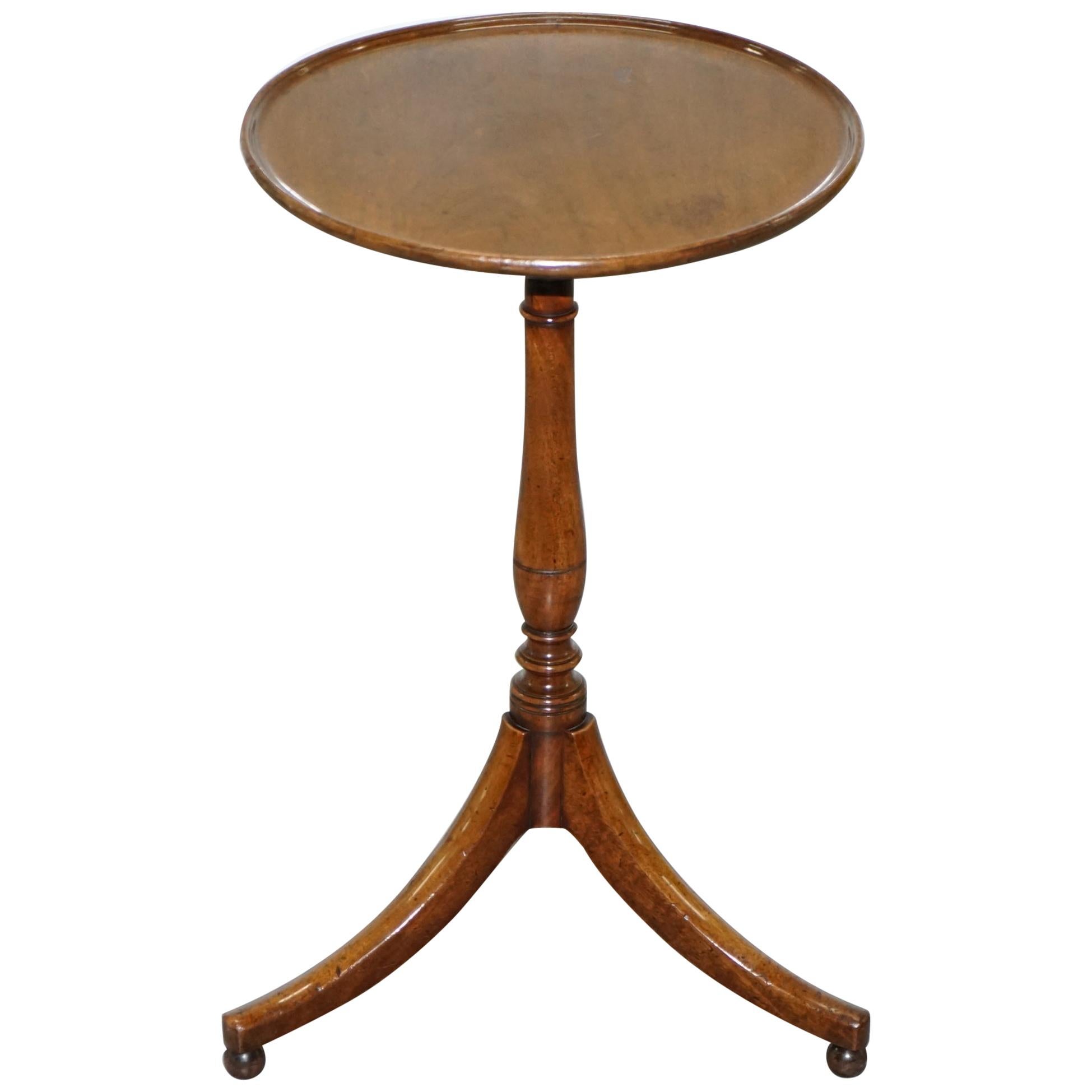 Rare George IV circa 1820 Hardwood Tripod Side End Timeless Design after Gillows For Sale