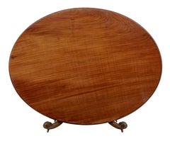 Rare George IV Mahogany Tilt-Top Breakfast Table of Enormous Proportions