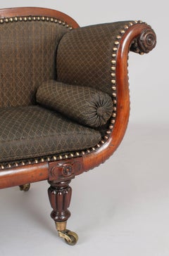 Rare George IV Period Mahogany Miniature Sofa