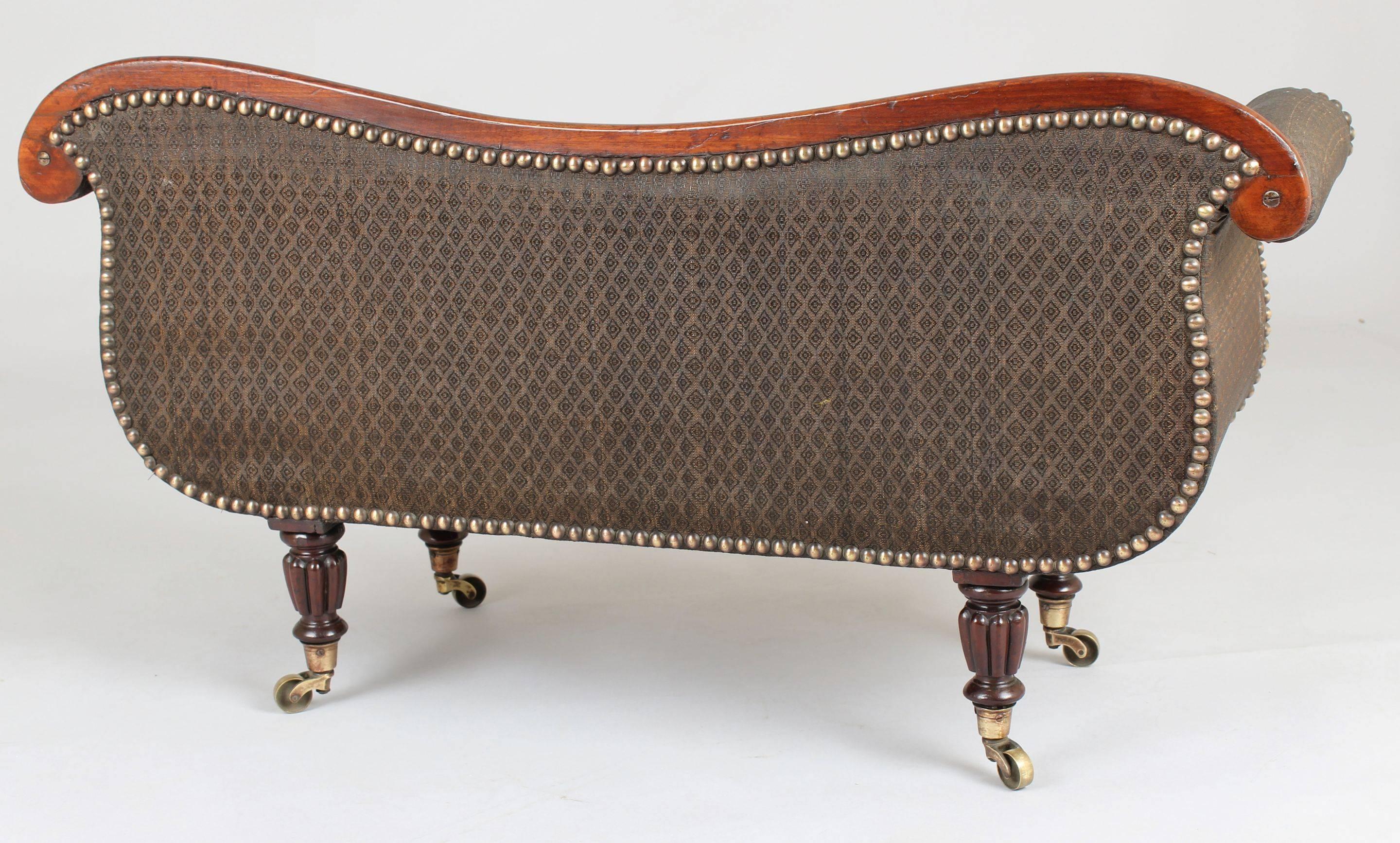 Rare George IV Period Mahogany Miniature Sofa In Good Condition For Sale In Cambridge, GB