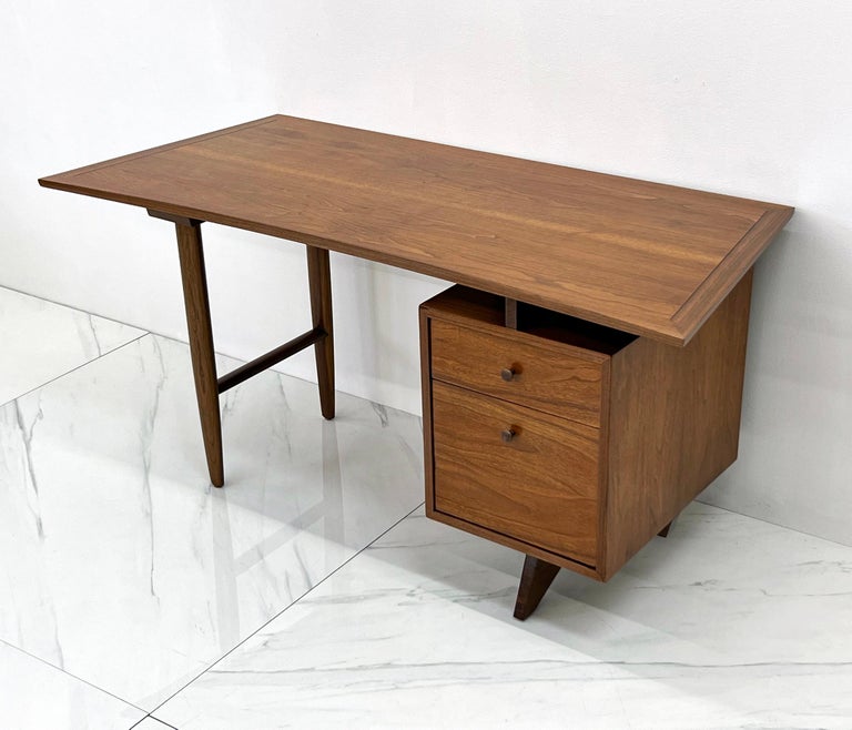 Mid-20th Century Rare George Nakashima Single Pedestal Desk, Widdicomb, 1950's