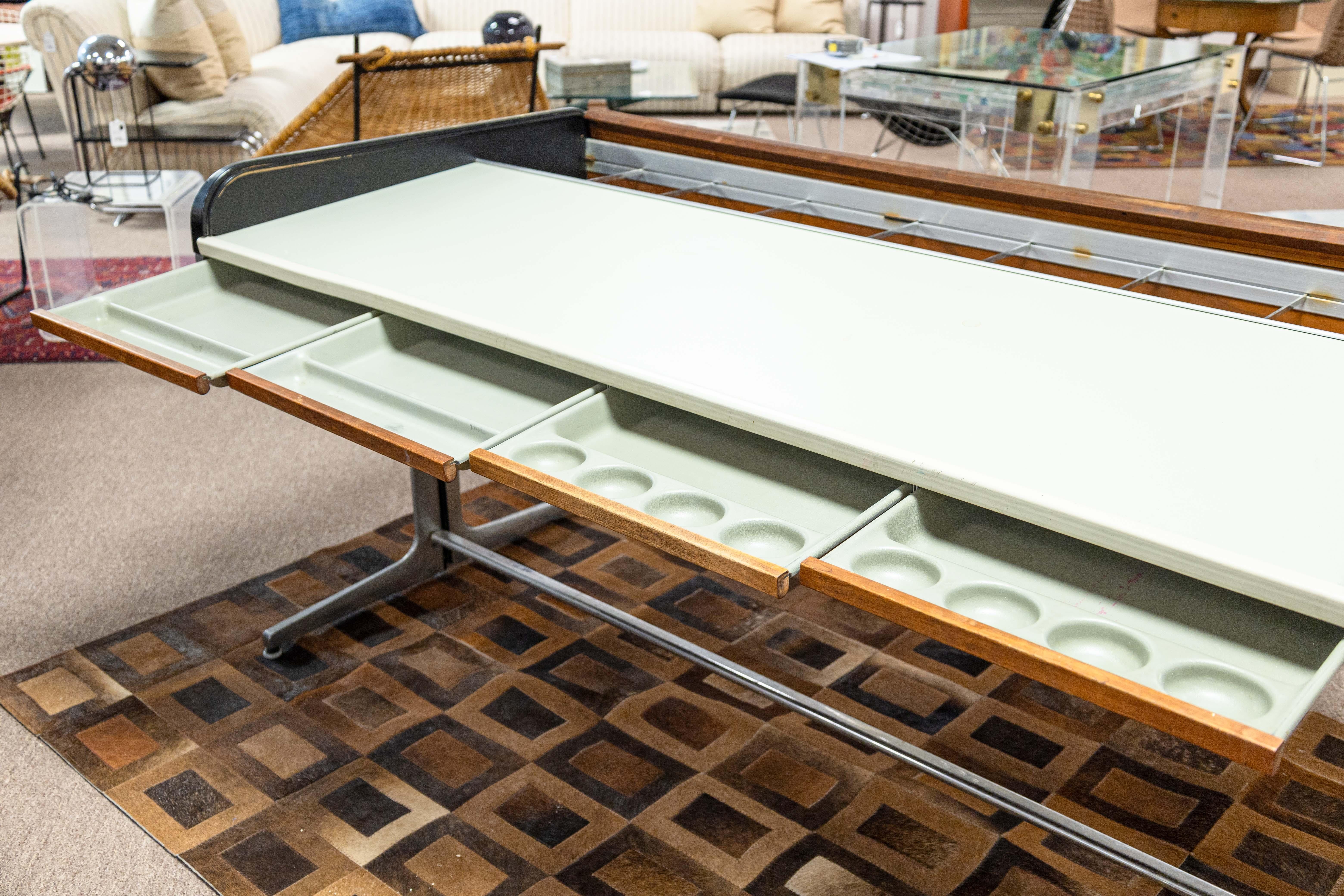 Rare George Nelson & Associates for Herman Miller Action Office Roll Top Desk 2