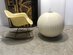 Rare George Nelson Large Bubble Lamp, Original Howard Miller Label, Old, Vintage