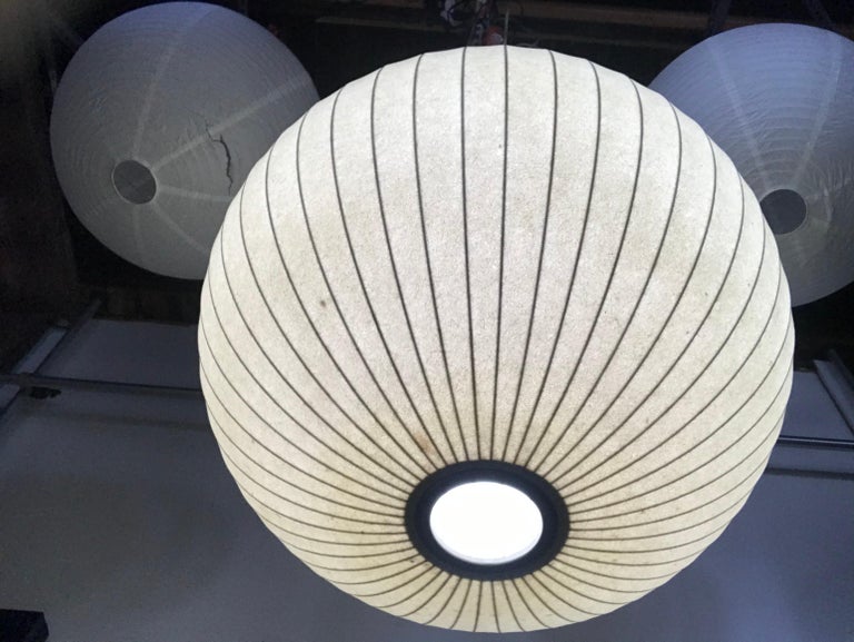 Rare Nelson Large Bubble Lamp, Original Howard Miller Label, Old