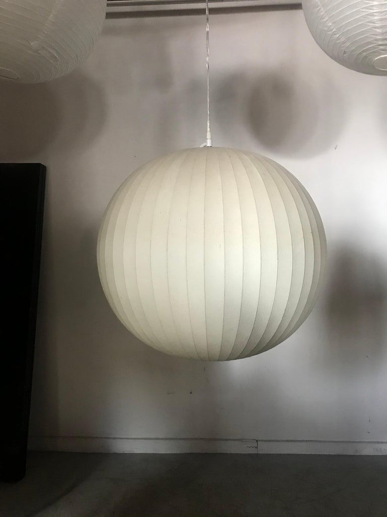 Rare Nelson Large Bubble Lamp, Original Howard Miller Label, Old