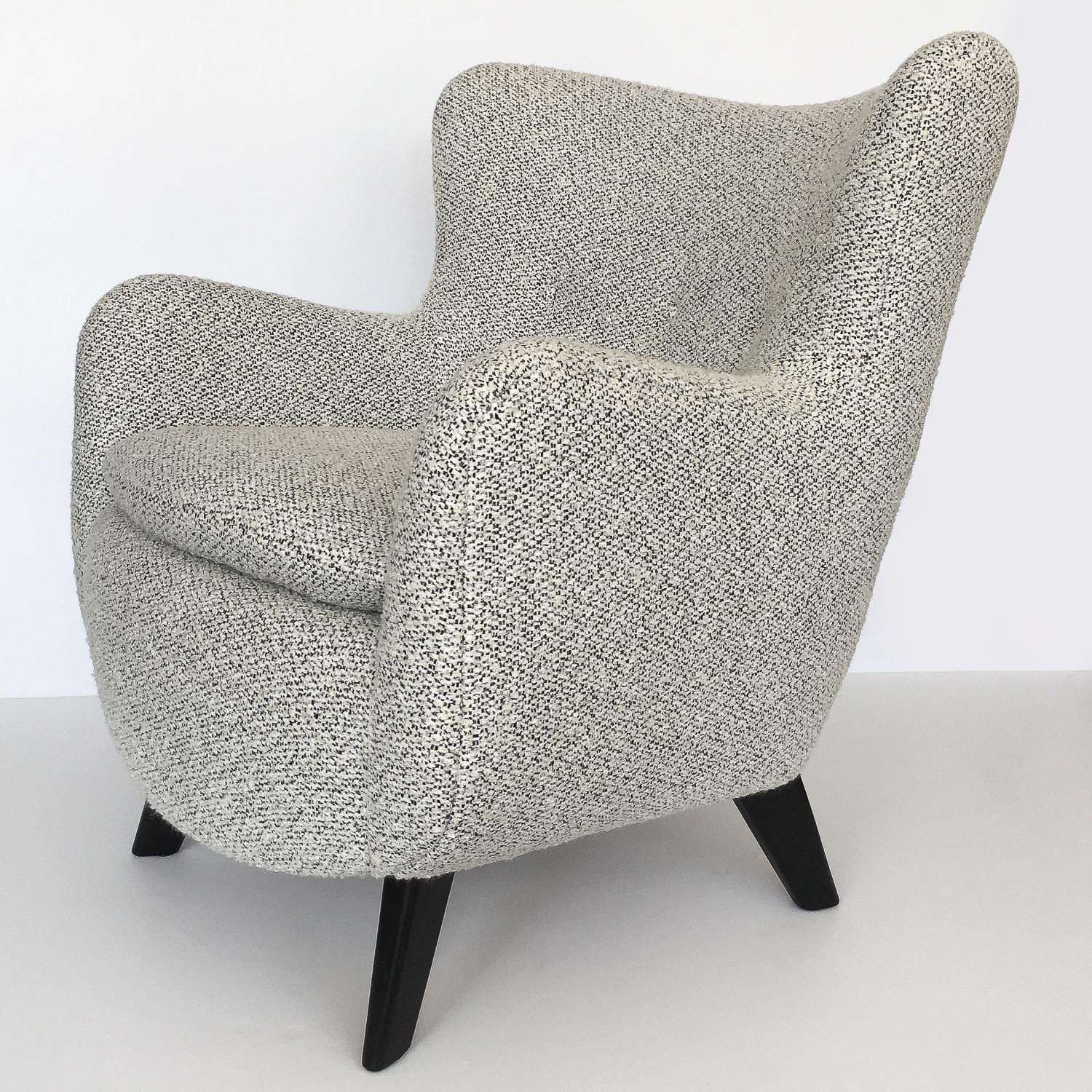 Ébénisé Rare fauteuil club lounge George Nelson modèle 4688