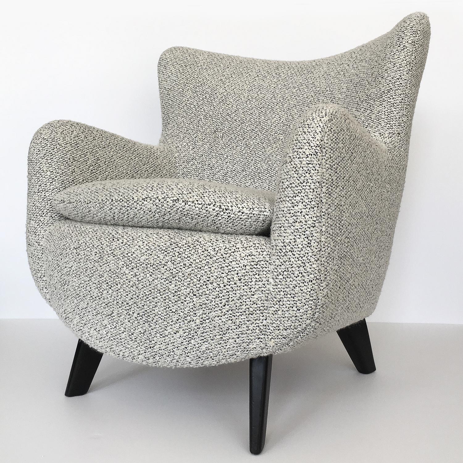 Tissu Rare fauteuil club lounge George Nelson modèle 4688