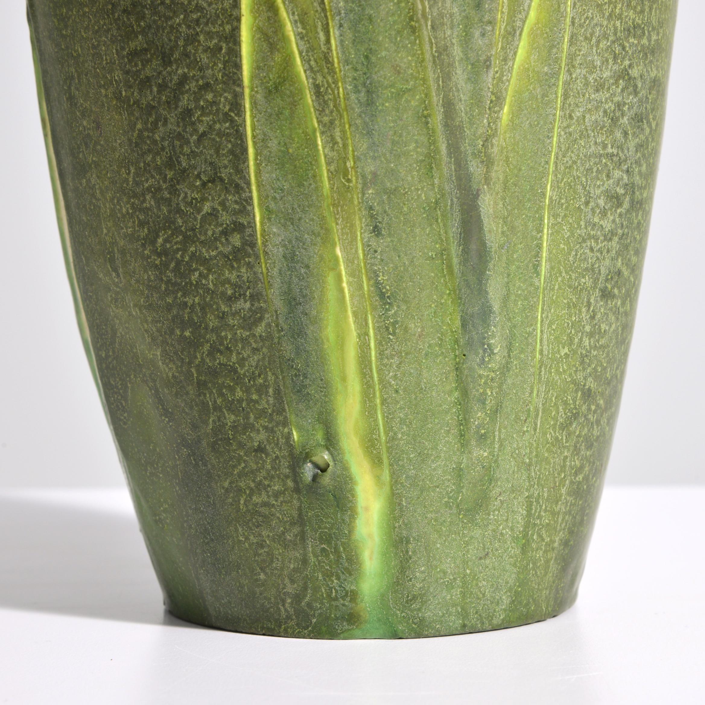 Earthenware Rare George P. Kendrick for Grueby Multi-Colored Vase