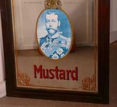 Rare George V Colemans Mustard Advertising Mirror, Shop Display
